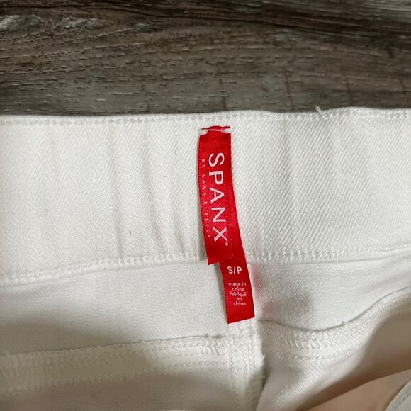 Spanx High Rise Distressed Denim Skinny Jeggings White Women’s Size S - Picture 9 of 11